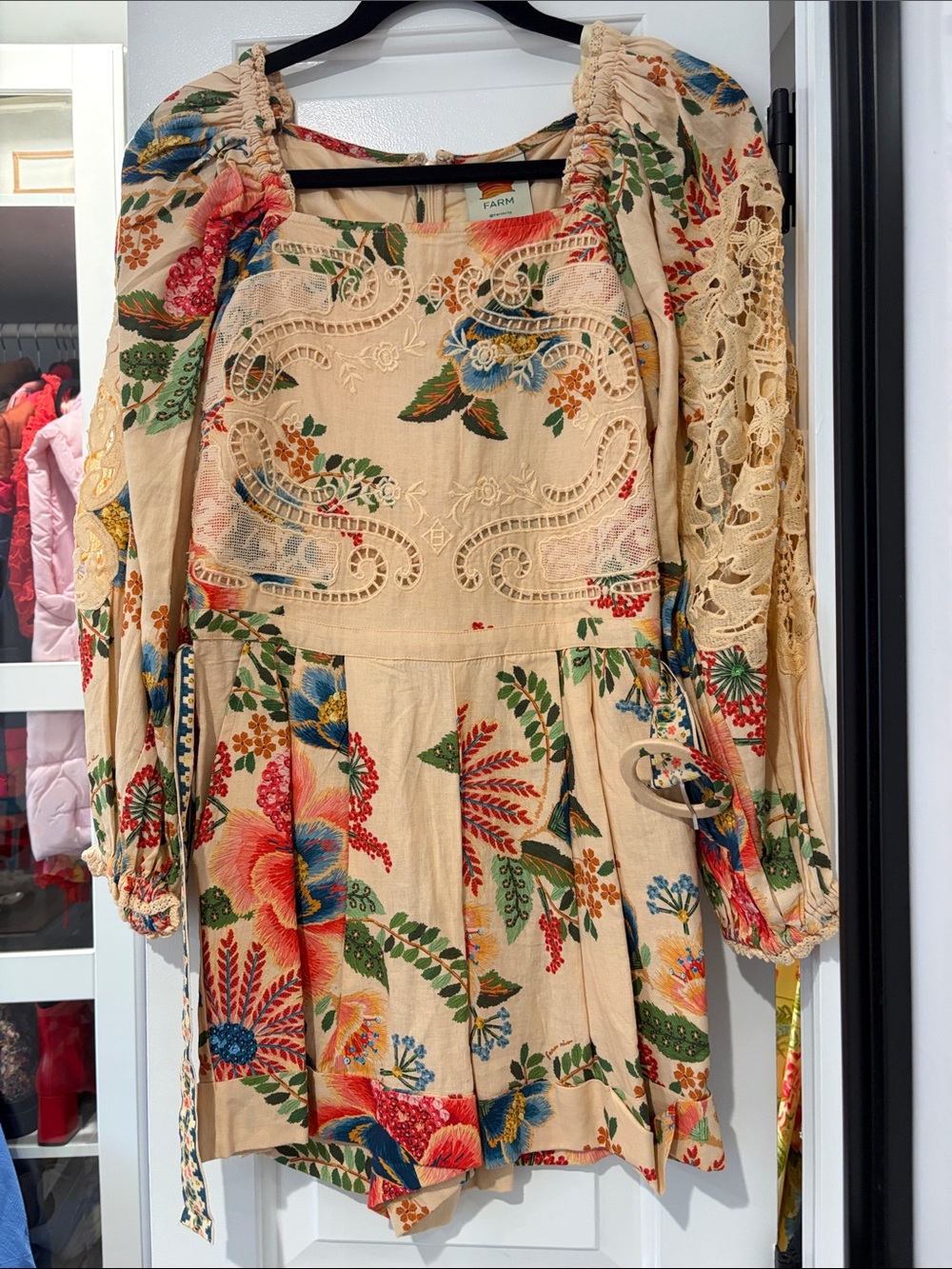 FARM Rio Delicate Garden Sand Romper